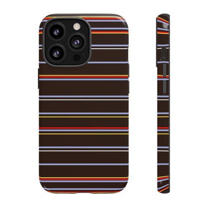 Chocolate Citylines Striped Phone Case