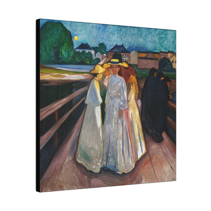 Edvard Munch's On the Bridge (1903) - Matte Canvas, Stretched, 0.75"