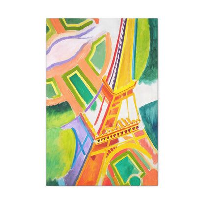 Robert Delaunay's Eiffel Tower (1924) painting - Canvas Gallery Wraps