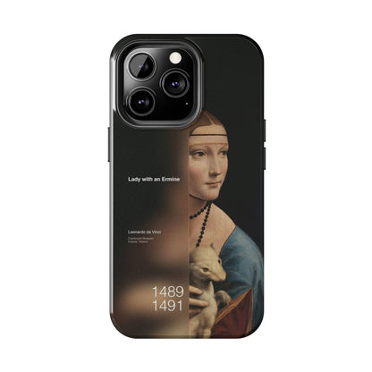 Da Vinci's Ermine Elegance Tough iPhone Cases