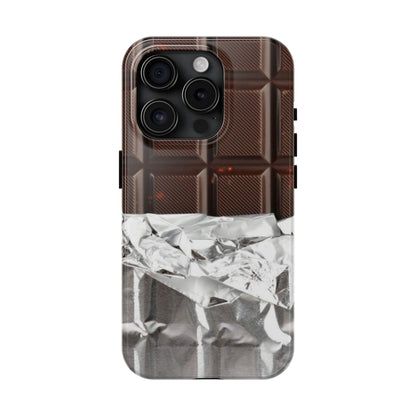 Chocolate with Silver Wrap iPhone Cases