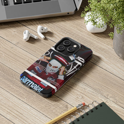 Racing-Inspired Tough Phone Case with Graffiti Design