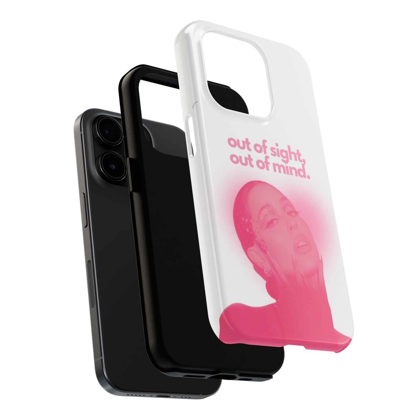 Heart Pink Aura Queen iPhone Cases