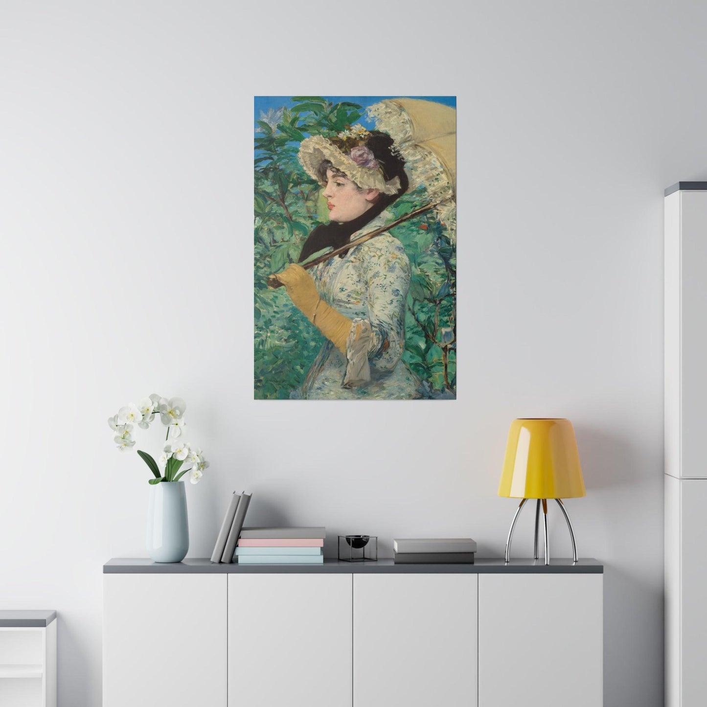 Jeanne Spring (1881) painting in high resolution by Edouard Manet - Matte Canvas, Stretched, 0.75"