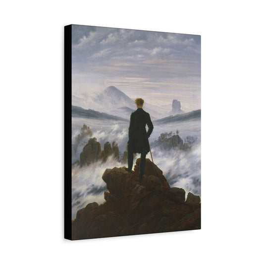 Wanderer above the Sea of Fog by Caspar David Friedrich - Matte Canvas, Stretched, 1.25"