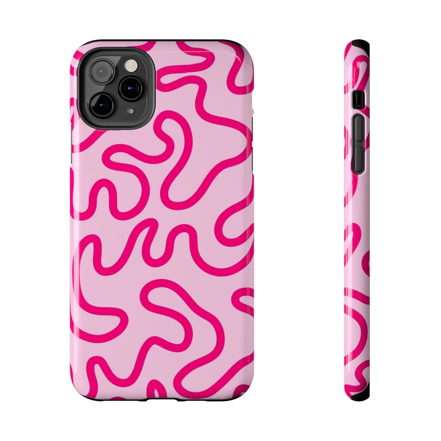 Pink Paradise Swirls Tough iPhone Cases