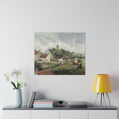 Knocke village (1894) by Camille Pissarro - Matte Canvas, Stretched, 0.75"