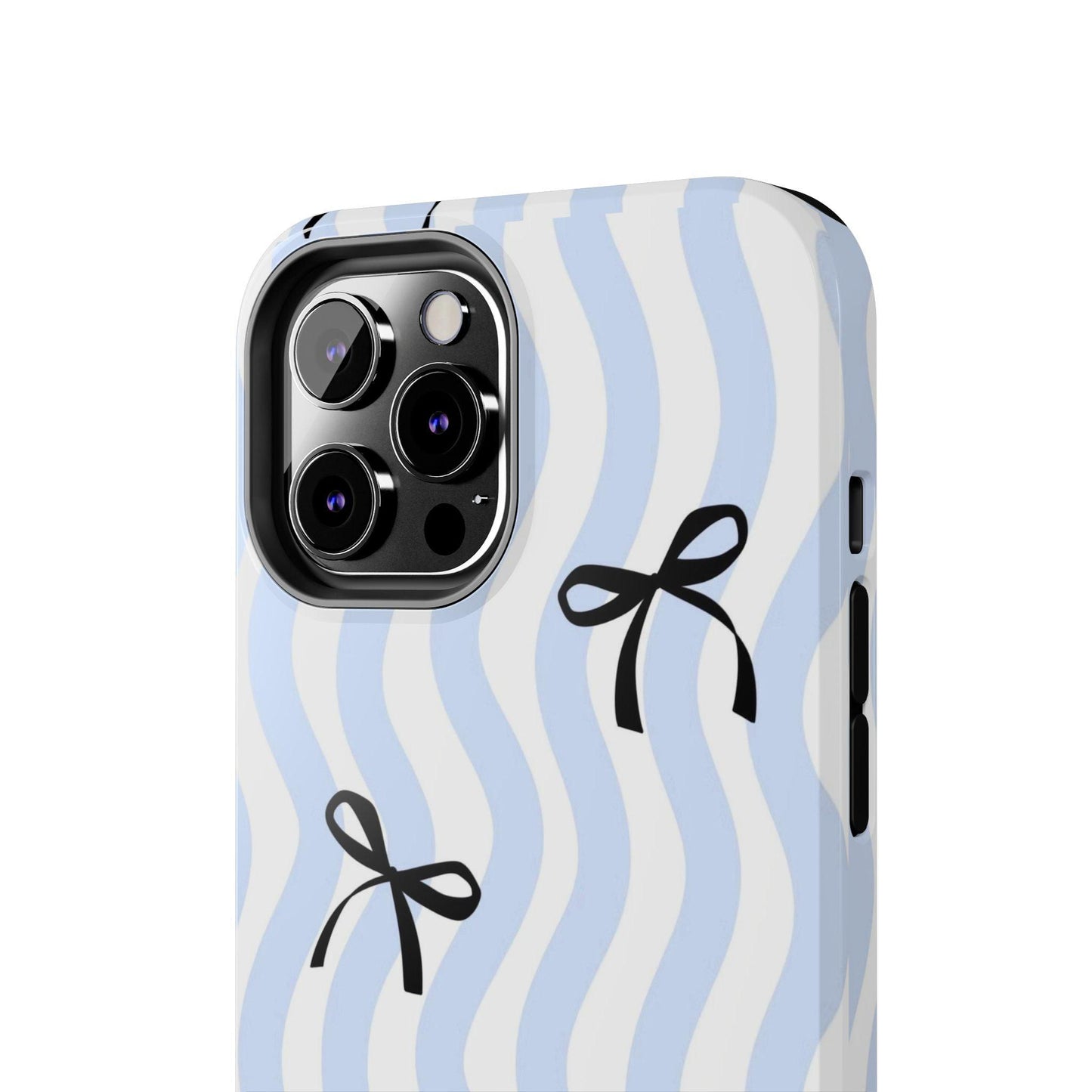 Bowtiful Blue Wavy Bliss Tough iPhone Cases