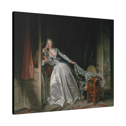 The Stolen Kiss by Jean-Honoré Fragonard - Matte Canvas, Stretched, 0.75"