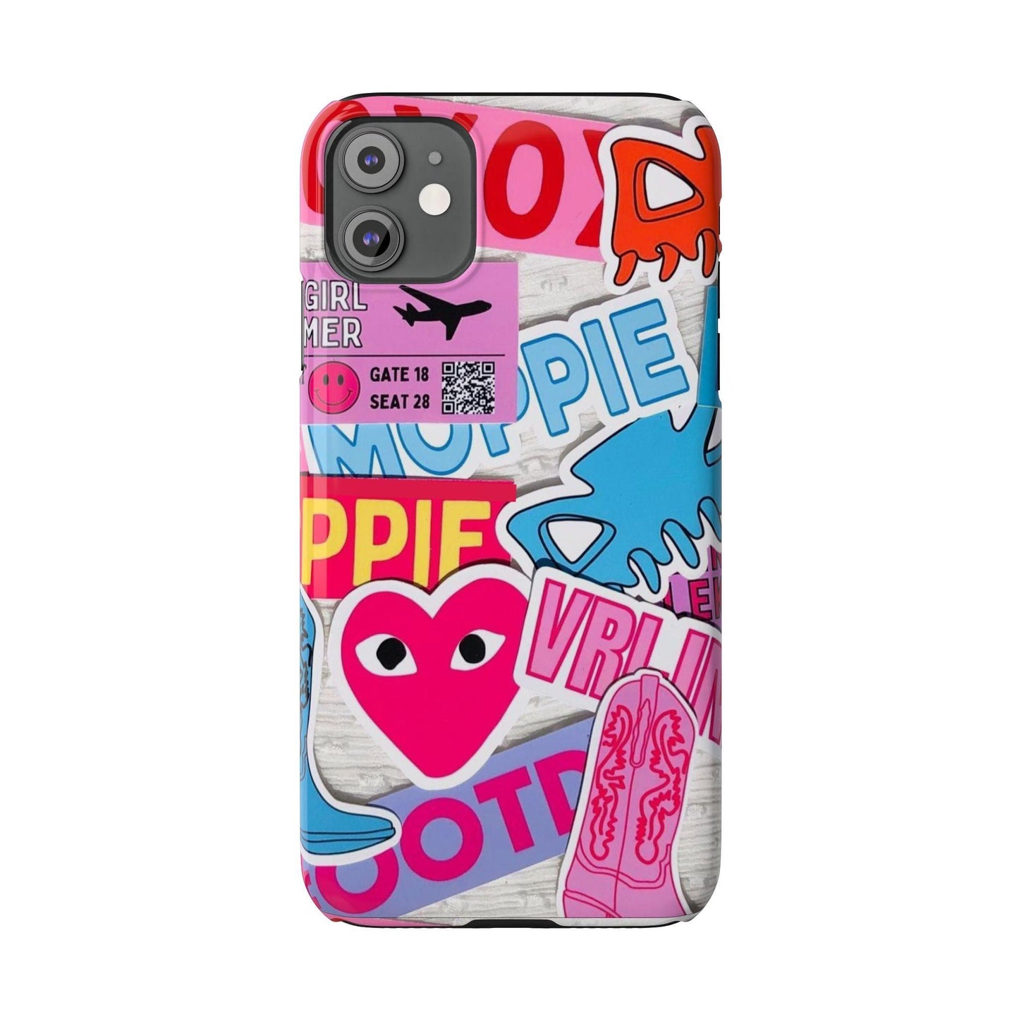 Sticker Frenzy Pop iPhone Cases