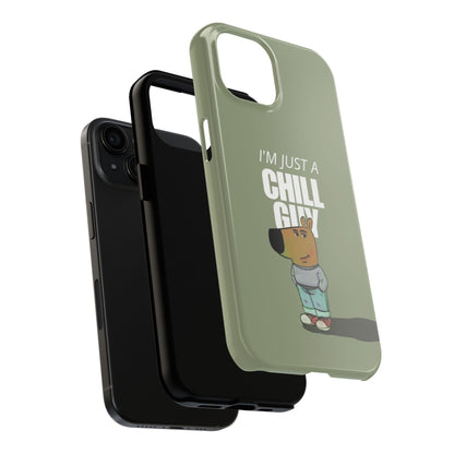 Chill Guy Meme Tough iPhone Cases