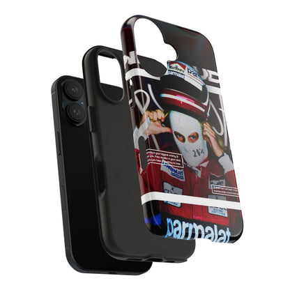 Racing-Inspired Tough Phone Case with Graffiti Design