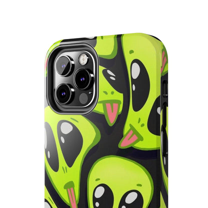 Alien Frenzy Tough iPhone Cases