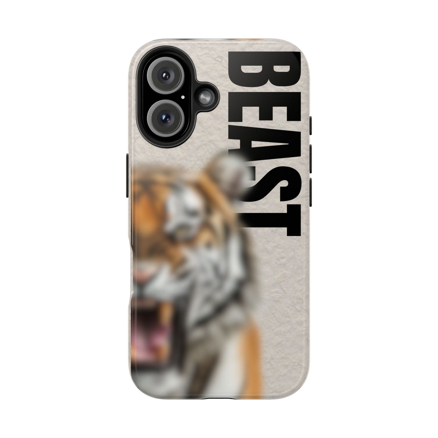 Beast Tough Phone Case - Fierce Tiger Design for Animal Lovers