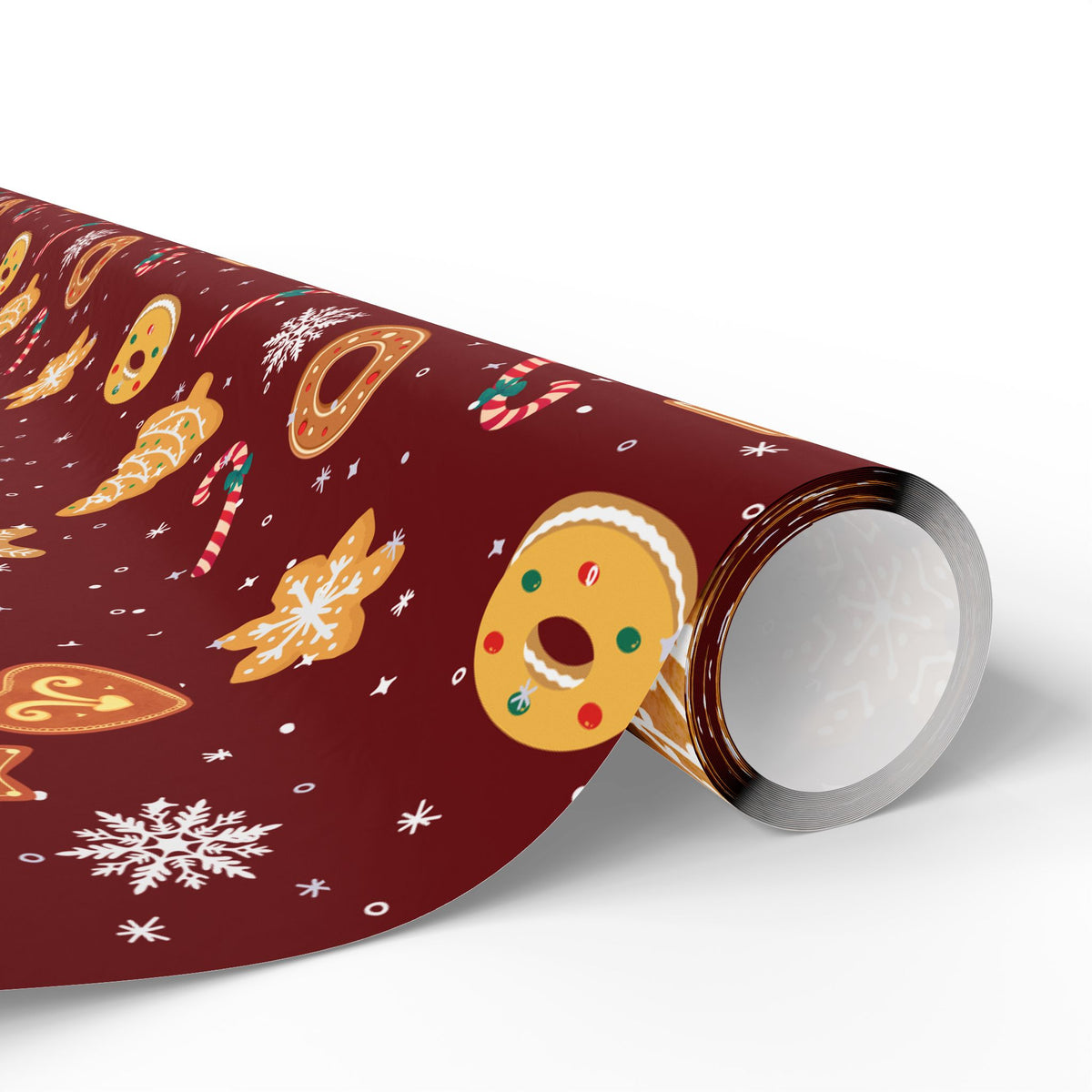 The Cookie Wonderland Burgundy Wrapping Paper