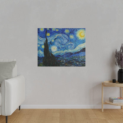 Vincent Van Gogh's The Starry Night (1889) - Matte Canvas, Stretched, 0.75"