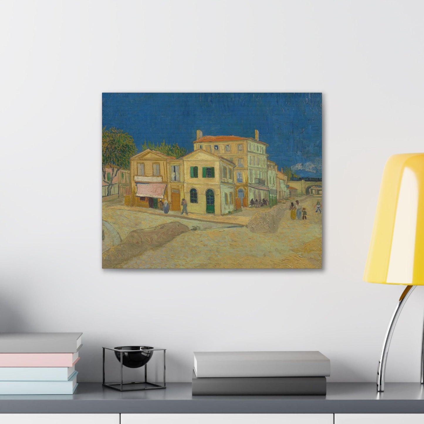 The Yellow House by Vincent Van Gogh - Canvas Gallery Wraps