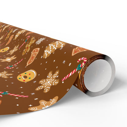 The Cookie Wonderland Brown Wrapping Paper Roll