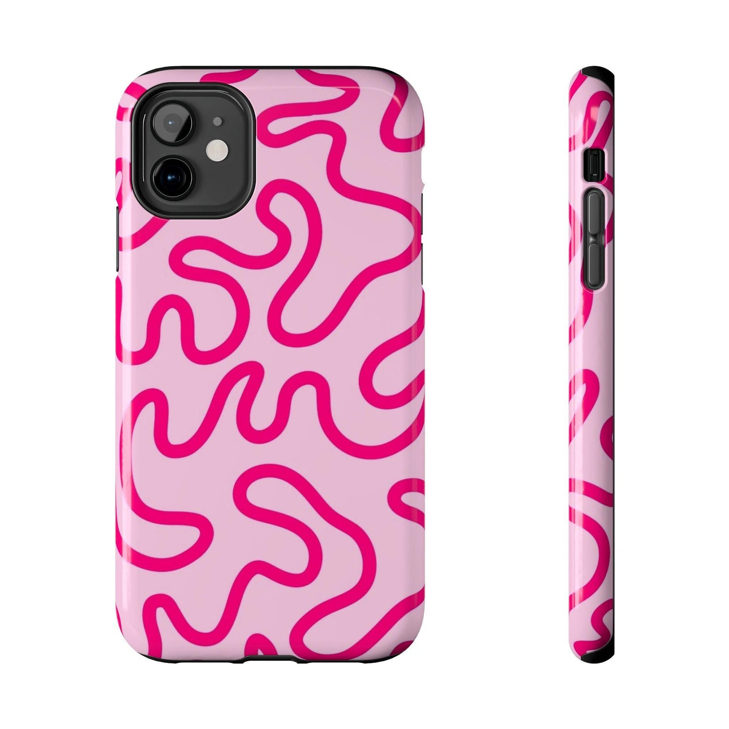 Pink Paradise Swirls Tough iPhone Cases