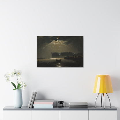 The North Cape by Moonlight by Peder Balke  Canvas Gallery Wraps