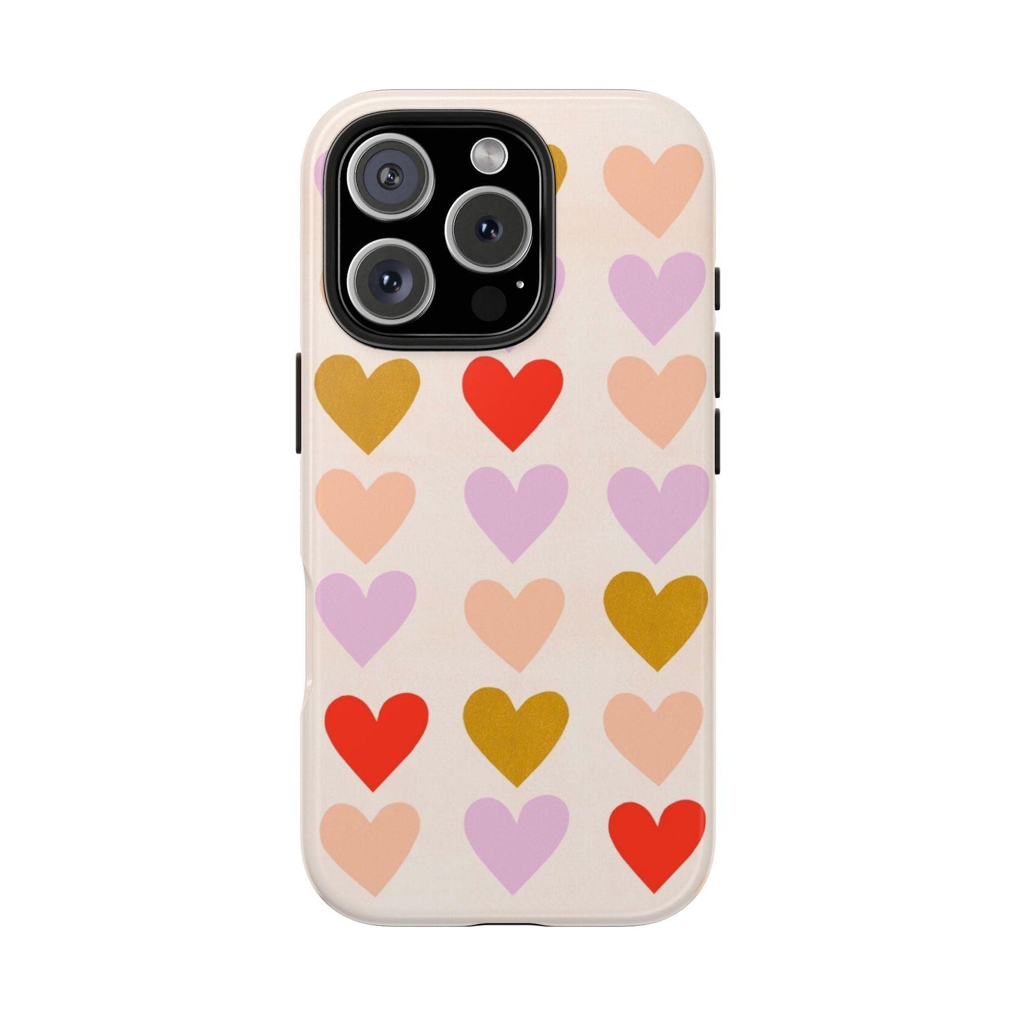 Cutesy Hearts Tough iPhone Cases