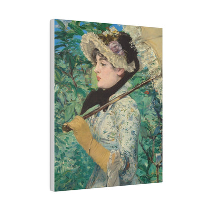 Jeanne Spring (1881) painting in high resolution by Edouard Manet - Matte Canvas, Stretched, 0.75"