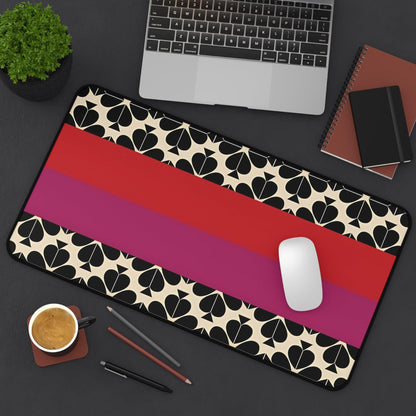 Spade Inspired Dual Tone Desk Mat - Anti Slip Desk Mat