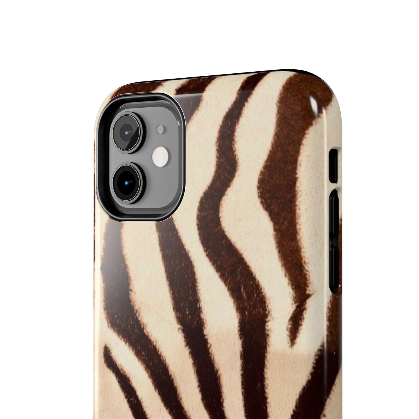 Taupe Twilights Stripe Tough iPhone Cases