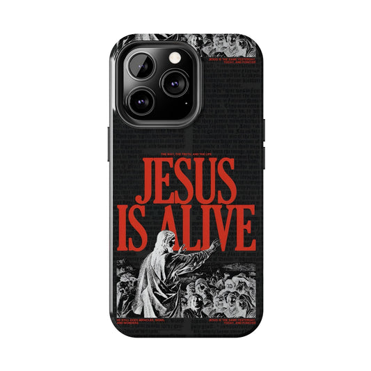 Jesus Is Alive Tough iPhone Cases - Scripture Inspired iPhone Cases