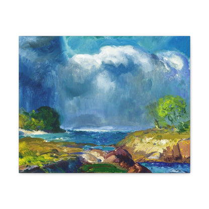 The Coming Storm (1916) painting by George Wesley Bellows - Canvas Gallery Wraps