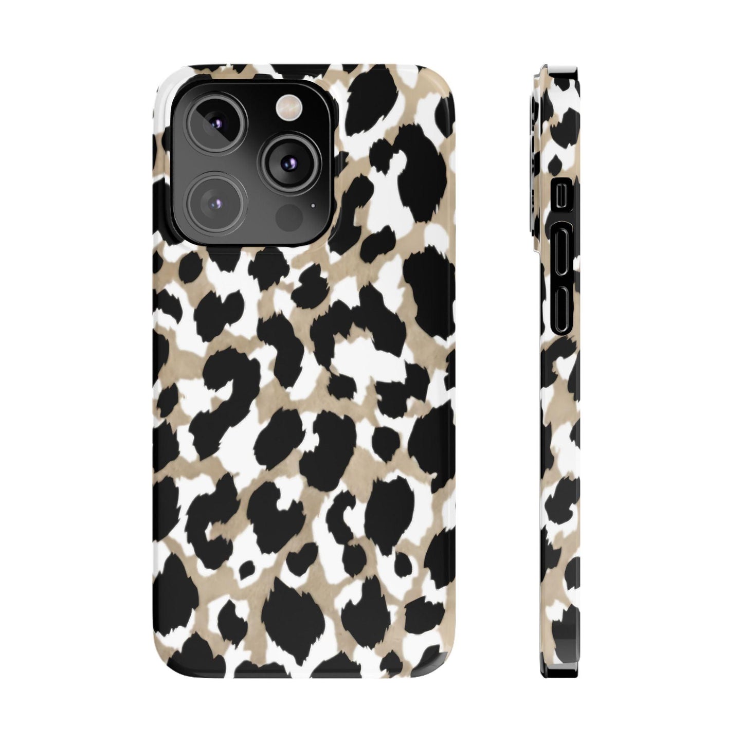 Savanna Noir Spots Slim iPhone Cases