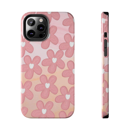 The Floral Hues Tough iPhone Cases