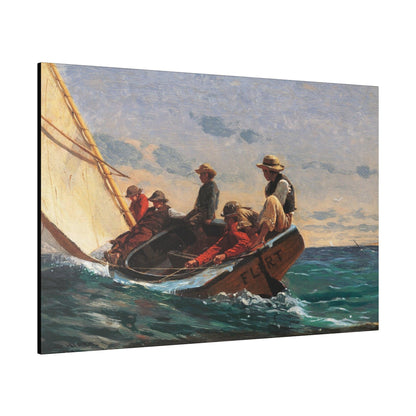 The Flirt (1874) by Winslow Homer - Matte Canvas, Stretched, 0.75"