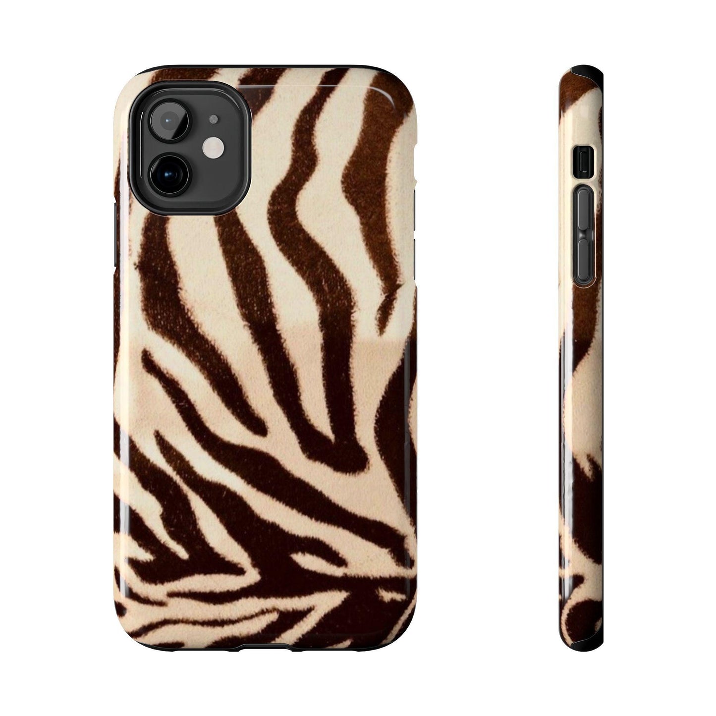 Taupe Twilights Stripe Tough iPhone Cases