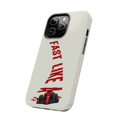 Fast Like a Race Car Tough iPhone Cases