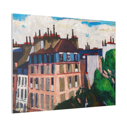 Rooftops, Paris (1909-1912) painting in high resolution by Henry Lyman Sayen - Matte Canvas, Stretched, 0.75"