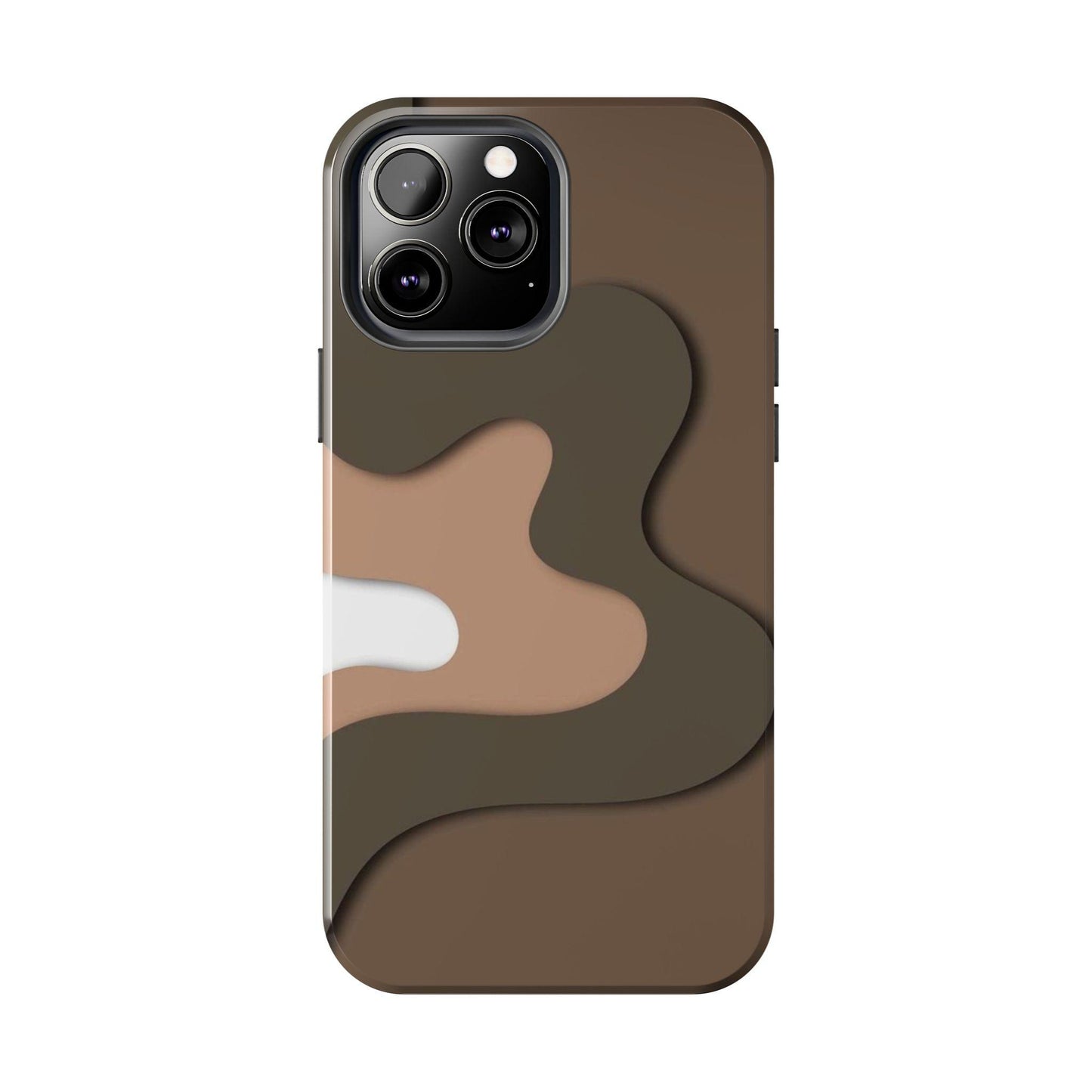 Brown Town Flows Tough iPhone Cases