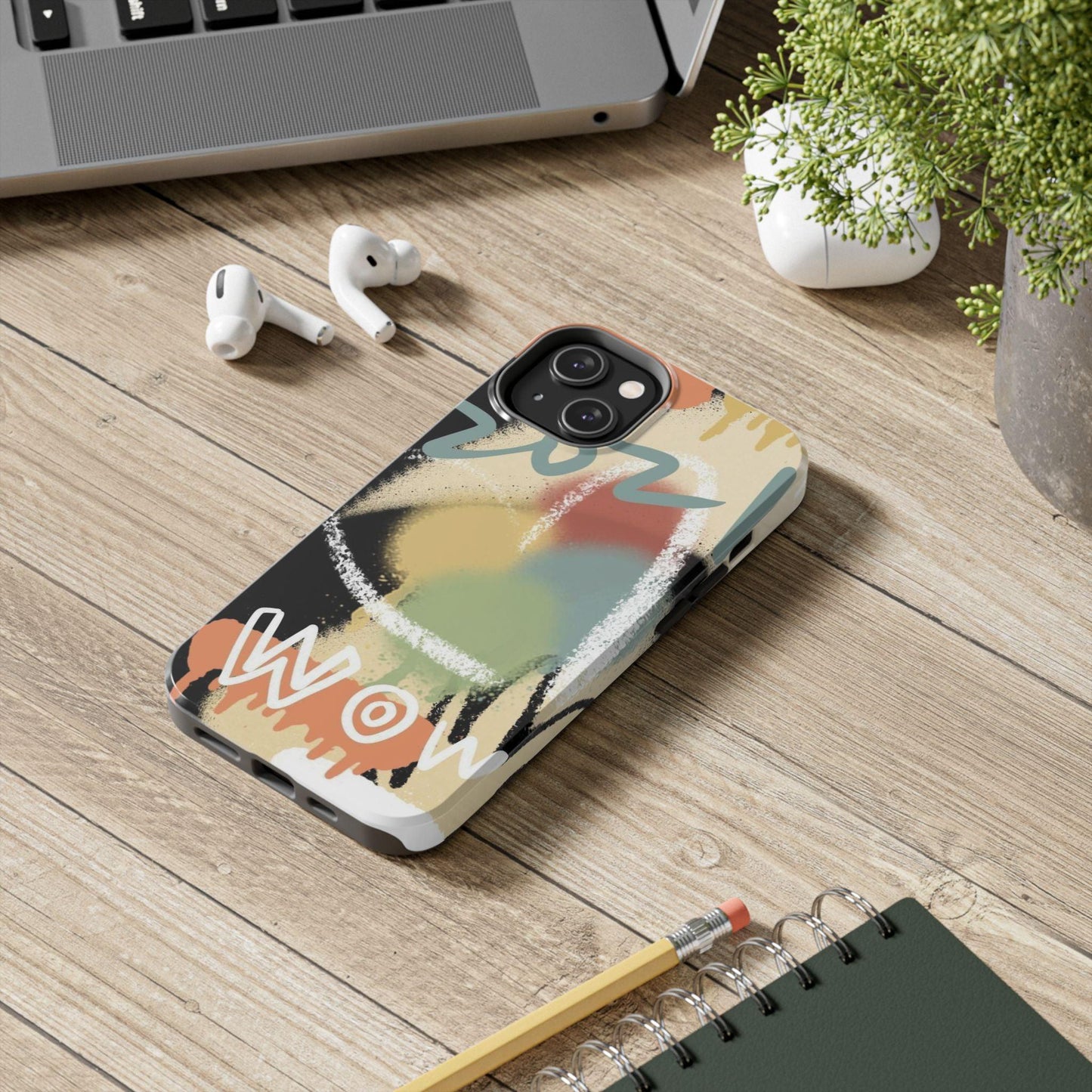 Abstract Splash: Wow Edition Tough iPhone Cases