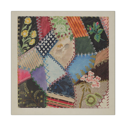 Patchwork Quilt (Section) (c. 1937) by Edith Towner - Matte Canvas, Stretched, 0.75"