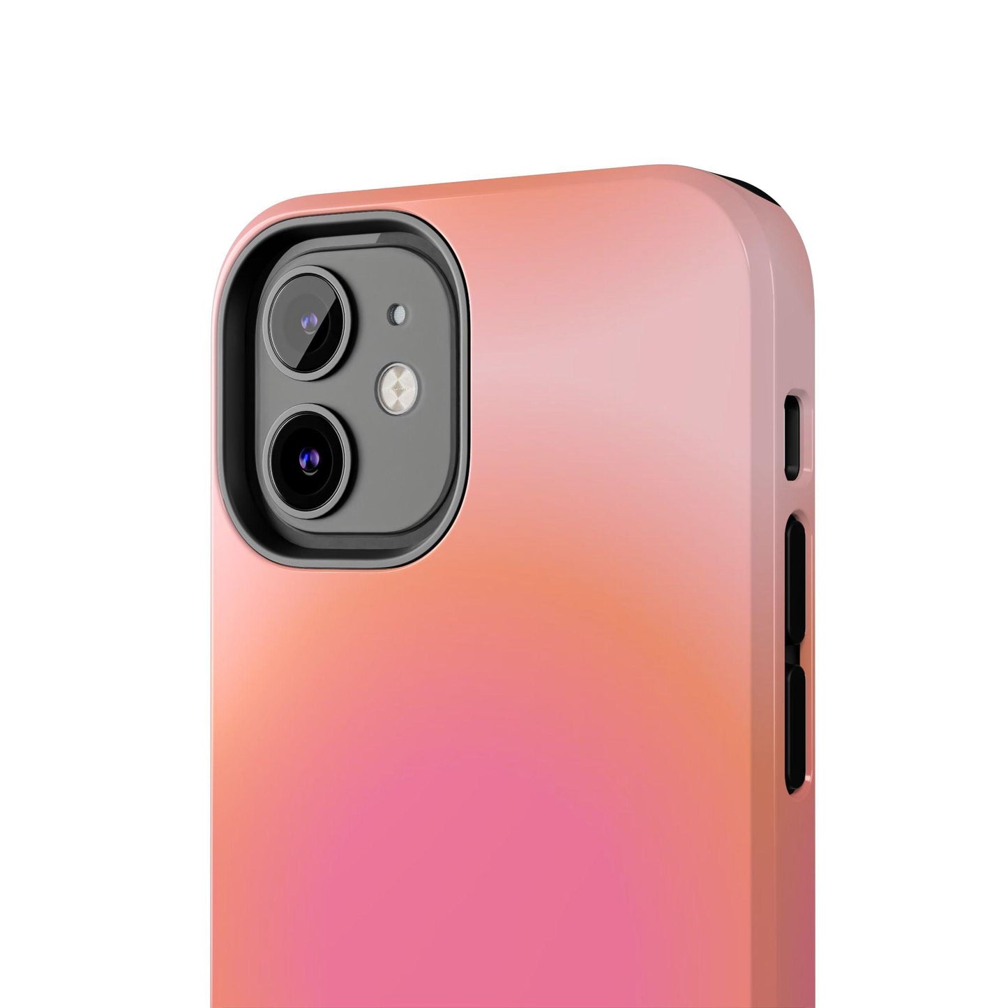 Coral Blushed Aura Tough iPhone Cases