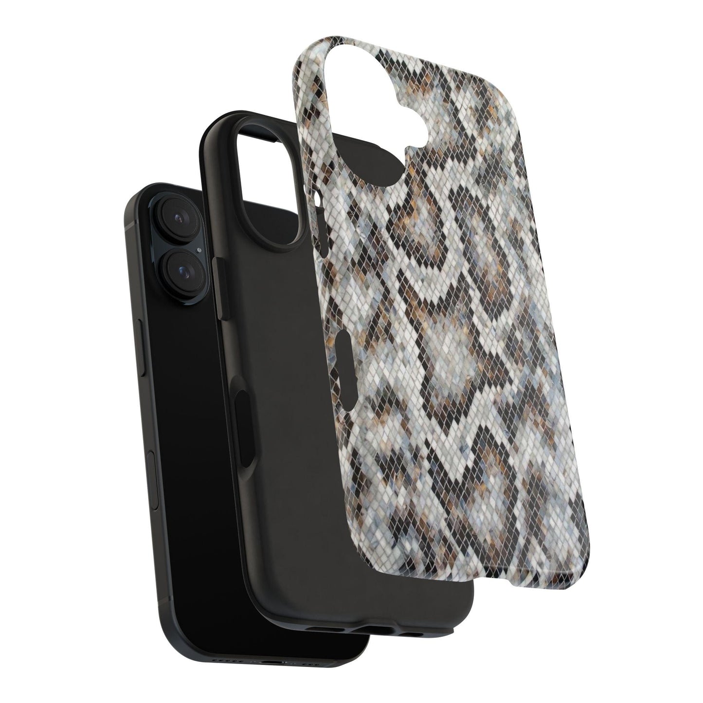 Crawler in Grey Mosaic Tough iPhone Cases