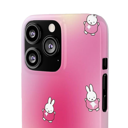 The Bunny Aura Pink Snap Cases