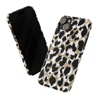 Savanna Noir Spots Slim iPhone Cases