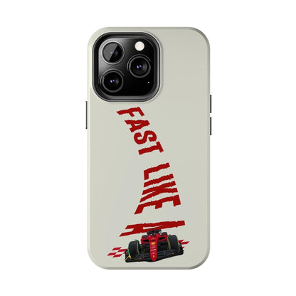 Fast Like a Race Car Tough iPhone Cases