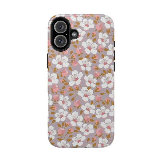 Spring Edition White Floral Tough iPhone Cases