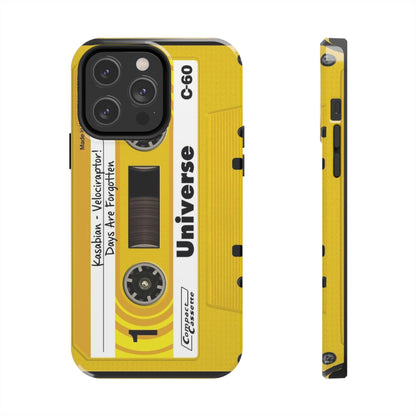 Retro Yellow Cassette Tape iPhone Cases