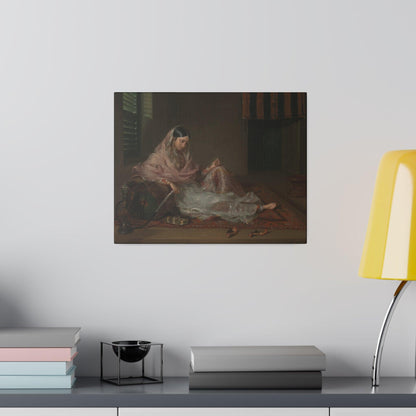 Lady Reclining by Unknown - Matte Canvas, Stretched, 0.75"