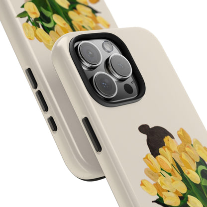 Golden Blooms: Femme Elegance Edition Tough Phone Cases