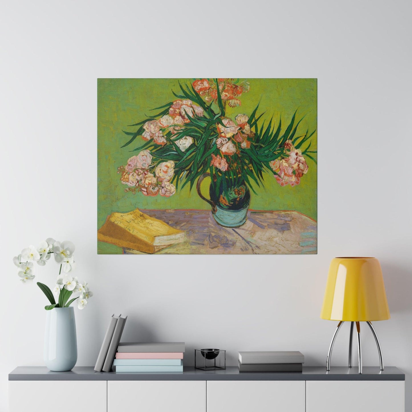 Oleanders 1888 by Vincent Van Gogh  Matte Canvas Stretched 0.75