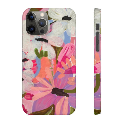 Blossoming Grace Floral Snap iPhone Cases